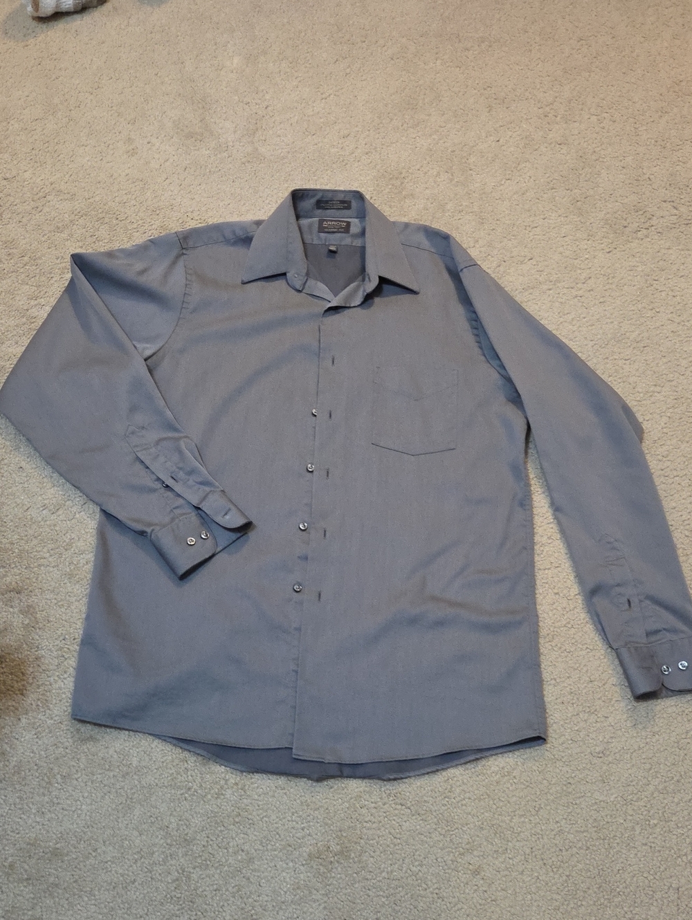 Men's Classic Button-Down Shirt in Gray